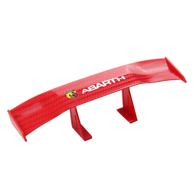 Car Mini Spoiler Tail Wing Carbon Fiber Look Tail Wings Model For Abarth Freemont Strada 500x Grande Punto Ducato Stilo Palio Svkjb33