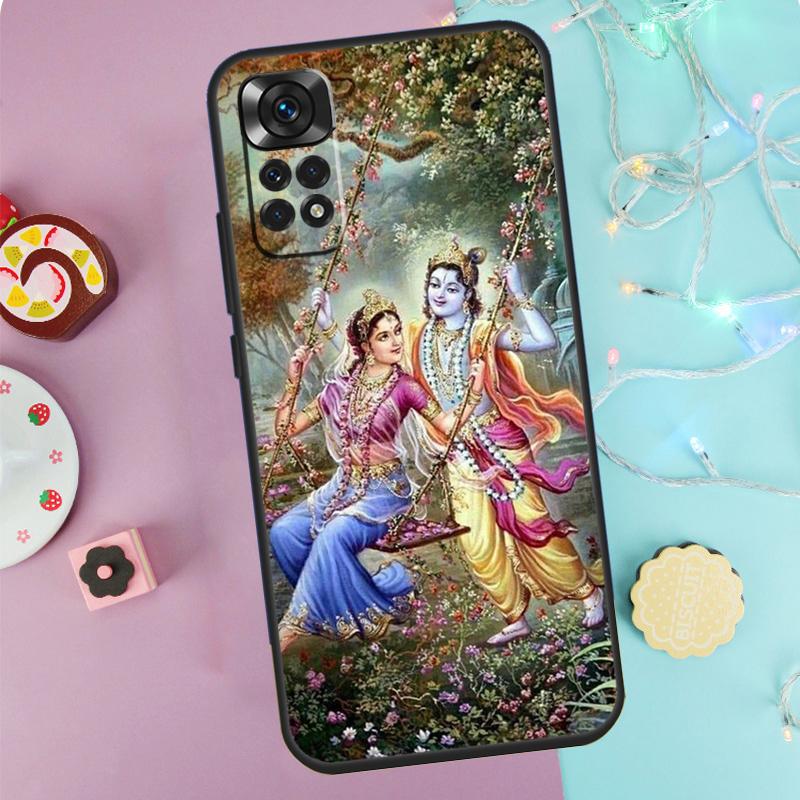 Lord Krishna Radha Case For Xiaomi Redmi Note 14 Pro 9 10 11 12 13 9S 10S 11S 12S Redmi 14C 10C 12C 13C Cover