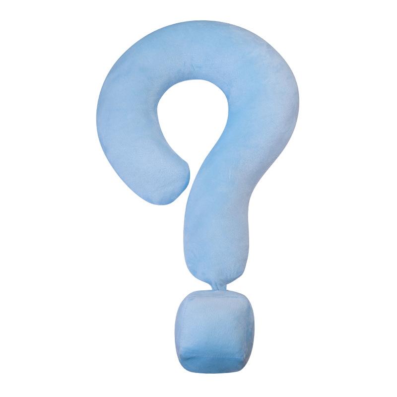 Cute Dopamine Question Mark Pillow Plush Toy Large Geometric Symbol Sofa Pillow Neck Pillow