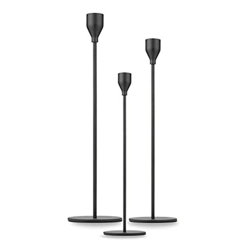 AEE2-Taper Candle Holder Tall Candlestick Holders, Metal Candle Long Holder Set,Pillar Decorative Candle Holder