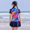 Hot spring new popular swimsuit female conservative split slightly fat girl large size swimsuit belly and thin swimsuit