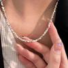 Stilvolles Silber-Fragment-Halsband für Damen: Elegante, Personalisierte und Vielseitige Schlüsselbein-Kette
