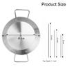 Stainless Steel Vertical Screw BBQ Pot with 3 Removable Grills & Brush