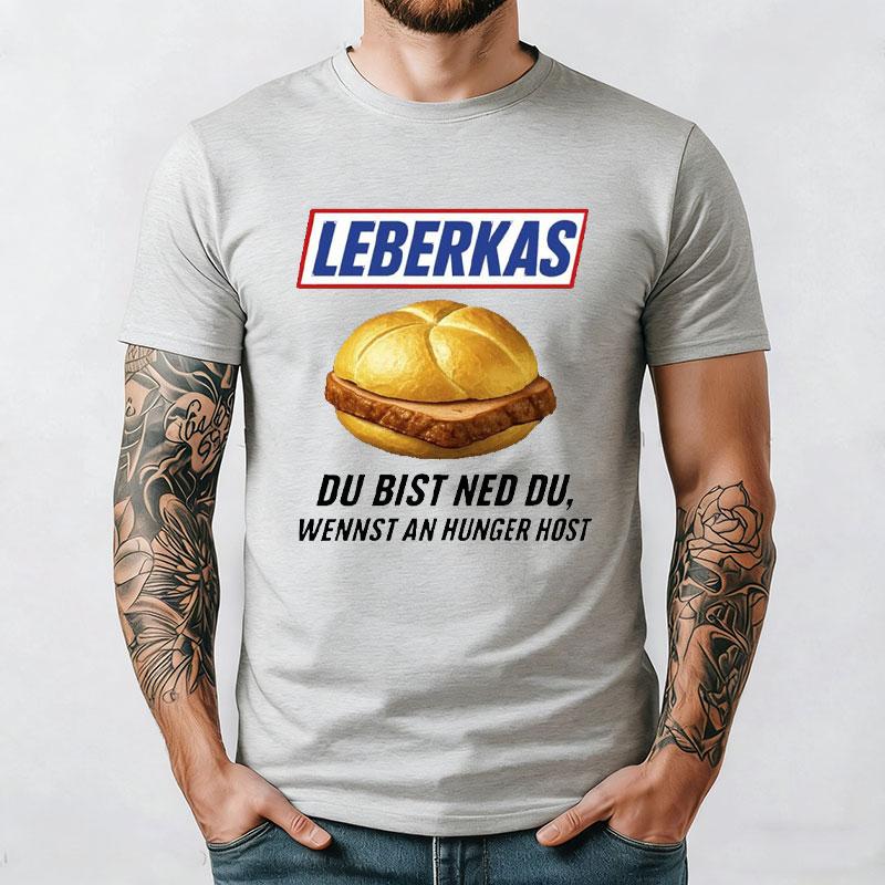 Leberkäse T-Shirt Oktoberfest München Bayern Fun Shirt Lustiges Neues Sommer Kurzarm-T-Shirt Gestartet Lässiges Baumwoll-Print-Oberteil