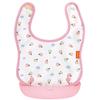 Baby Label Apron Balloon Suitable for Babies from Around 5 Months Old Is Suitable for Babies from Around 2 Months Oil-Removing (Pink) - (Bib