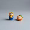 ZAKKA Miniatures Cat Panda Home Decor Crafts Cute Orange Figurines Resin Handicraft Desktop Ornaments Car Interior Accessories