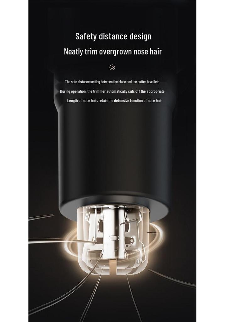 Portable Electric Aluminum Nose Hair Trimmer for Men & Women