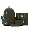 Schoolbag Korean version of women's schoolbag, high school simple contrasting color, American junior high school college student campus 