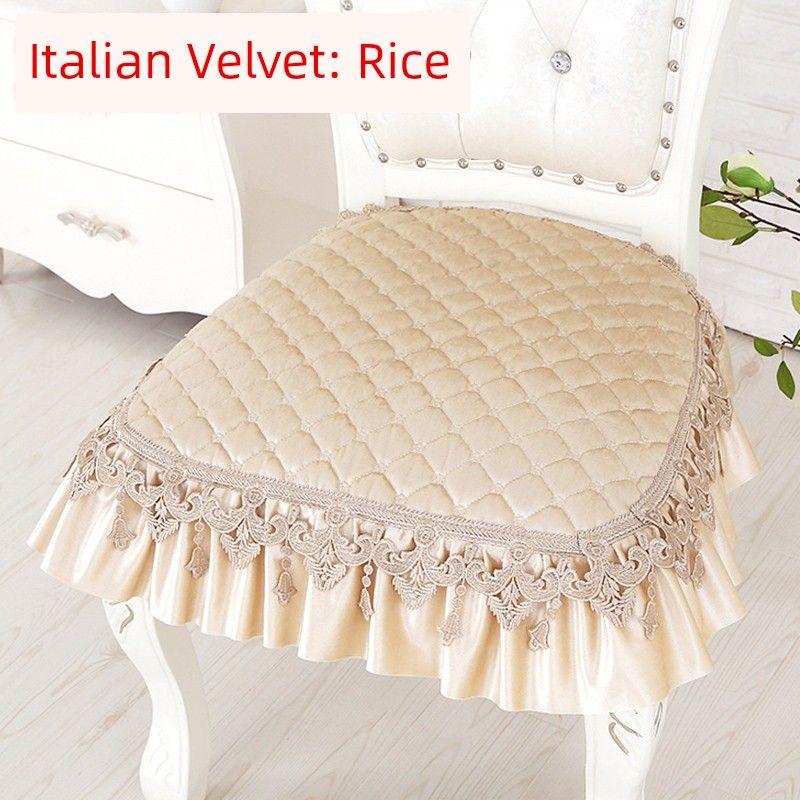 Minimalist Four Seasons Universal European Style Non-Slip Fabric Dining Chair Cushion
