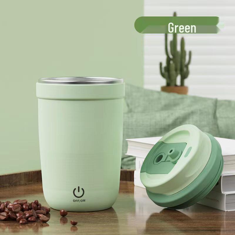Fully Automatic Rechargeable Stainless Steel Magnetic Stirring Cup - Portable Gift for Coffee & Milk.