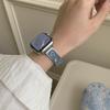 Denim Metal Strap for Apple Watch Series 10 9 8 7 SE 6 5 4 3 2 1 42mm 41mm 40mm 38mm Dopamine Rhinestone Watch Band