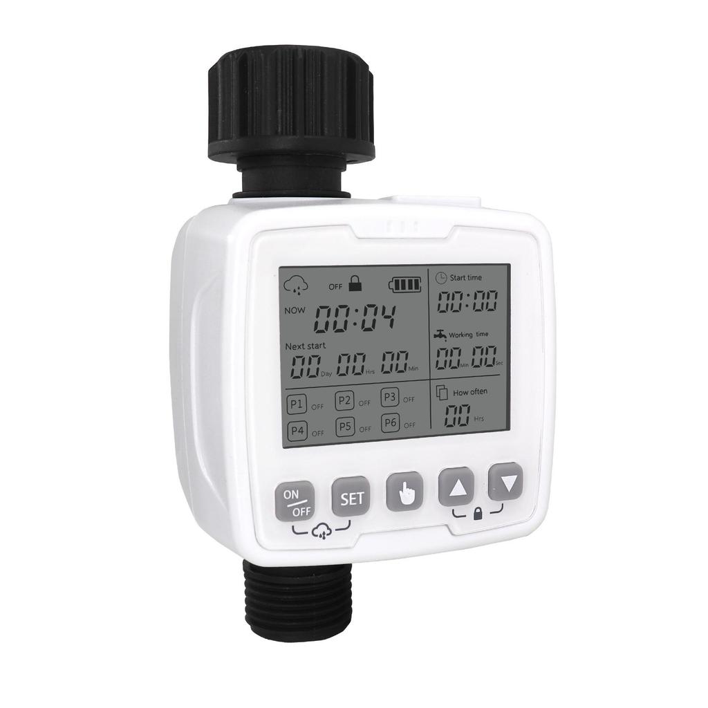 Smart Outdoor Garden Irrigation Timer with Rain Sensor