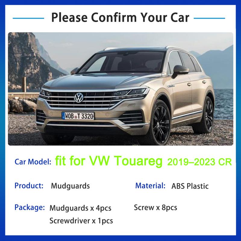 For Volkswagen VW Touareg      CR Mudguard Fenders Mud Flaps Splash Guards Mudflaps Front Wheels Accessories