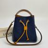 [Pre-Owned] NeoNoe BB Water Wave Leather Bucket Bag Shoulder Bag Crossbody Bag Tote Bag Mini - Excellent #9VLBSK