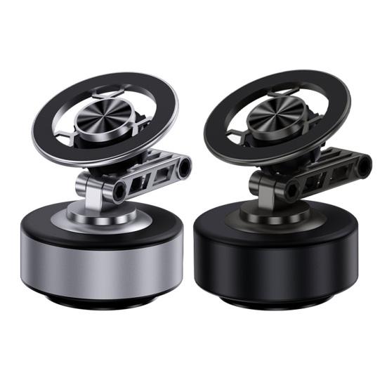 Foldable Magnetic Car Phone Holder 360 Degrees Rotatable Vacuum Suction Phone Mount for Dashboard Windshield Hands-Free Navigation Phone Stand