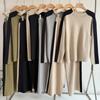 Women's Lounge Sets Knitted Sweatsuit Sets 2 Piece Outfits Sweater Tops and Sweatpants Knitted Pullover Tops Wide Leg Pants Tracksuit for Women