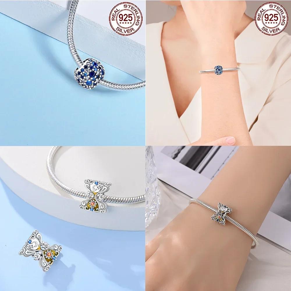 Exquisite Green Zircon Four-Leaf Clover Star Ladybug Original Charms Beads Fit Bracelet Copper Women Diy Gift Accessory