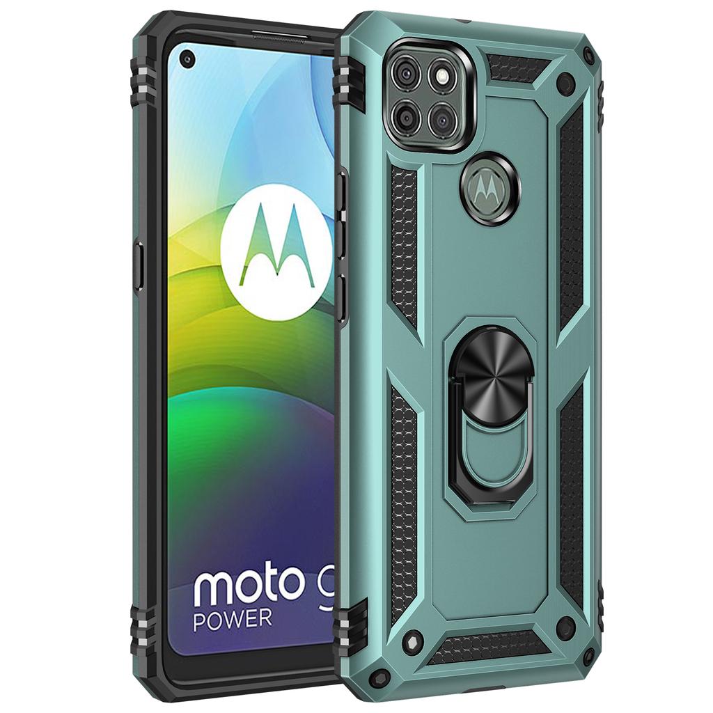 Shockproof Car Magnetic Phone Case For Motorola Moto G8 G9 E7 E7i Edge S Play Plus Power Lite Fast Stylus 2021 Ring Holder Cover