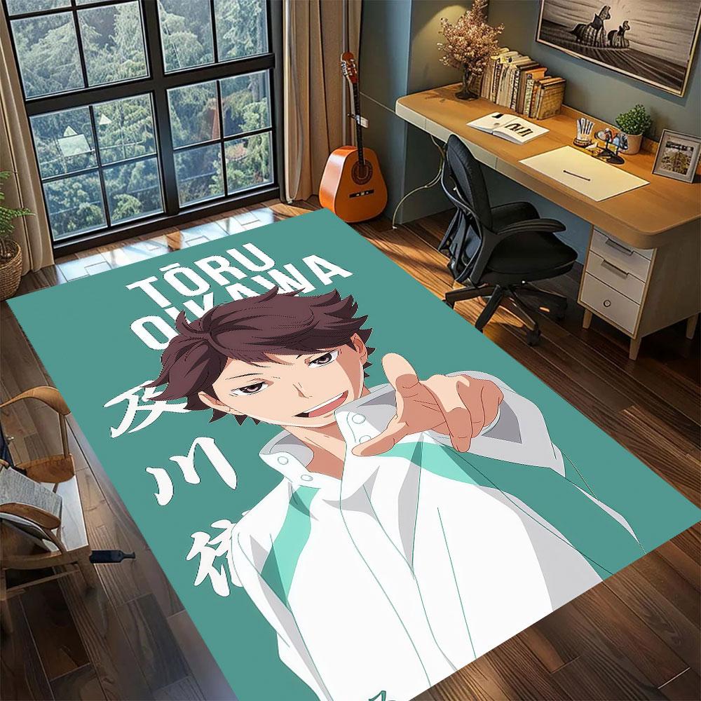 

Haikyu anime character Carpet for Living Room Bedroom Home Decor Cool Movie Mat Play Floor Mat 60x90cm