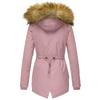 Women's Winter Warm Collar Zipper Long-sleeved Slim Cotton-padded Coat Coat Hooded Coat