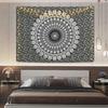 VIKAMA American Mandala Tapestry Hippie Wall Hanging Psychedelic Peacock Living Room Tea Room Wall Decoration Tapestry