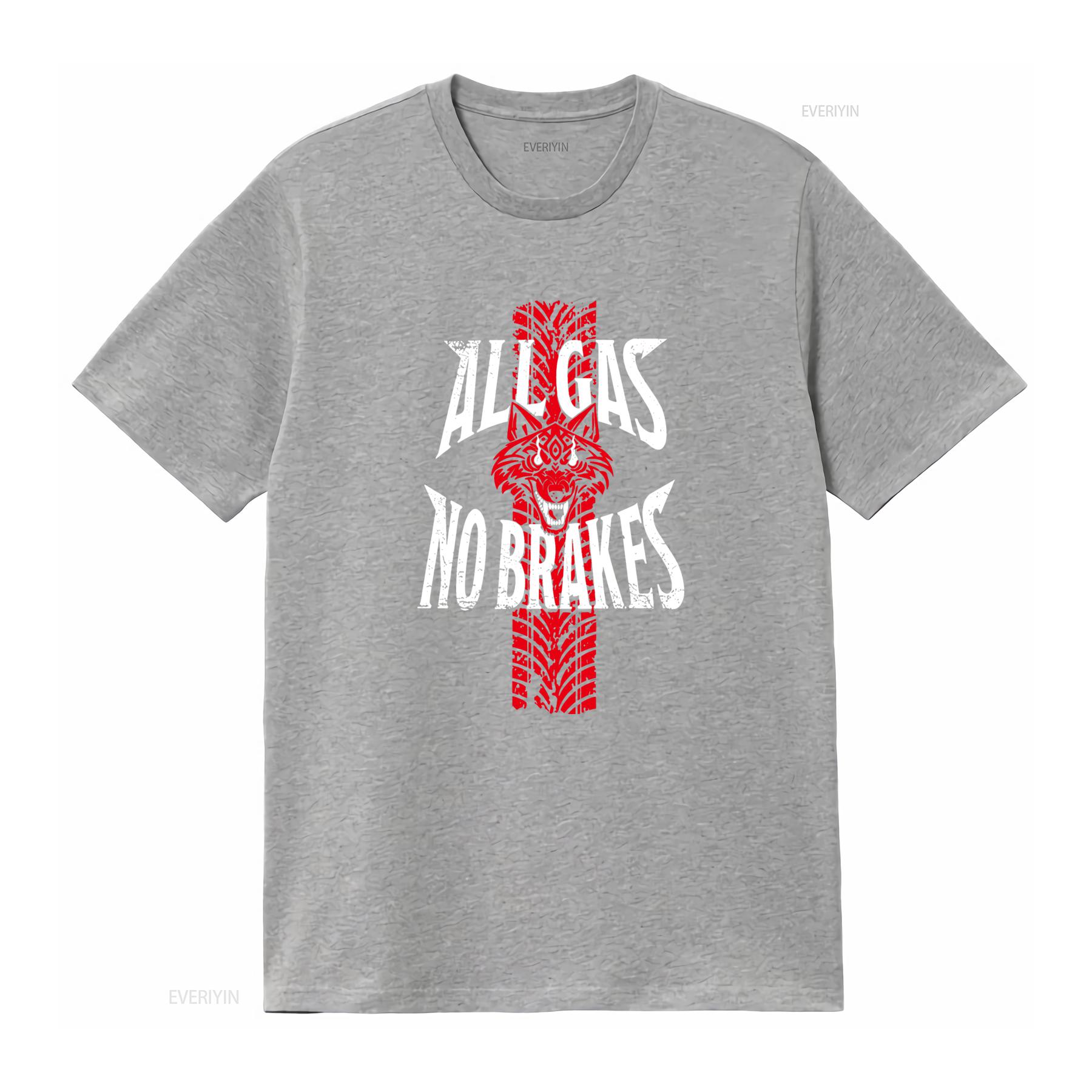 HOT NEW Black Jacob Fatu All Gas No Brakes Wolf Print T Shirt for Unisex Vintage Washed Soft Breathable Comfortable Streetwear S