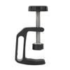Aluminium Alloy Black C Clamp Mount Fixed Desktop Bracket for Flashlight Camera Tripod Photography