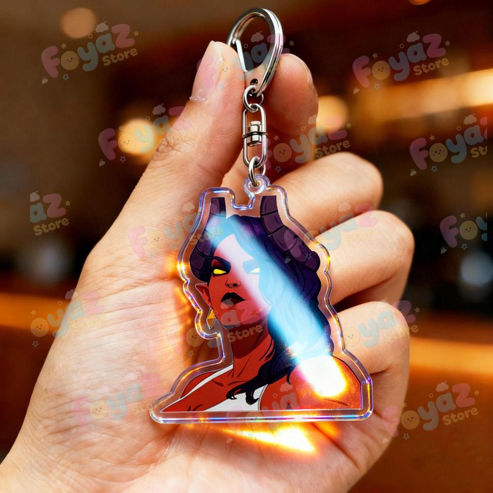 

Game Keychain for Accessories Mecha Man Blonde Blazer Robert Robertson Keyring Jewelry Dispatch Gaming Fans Gifts
