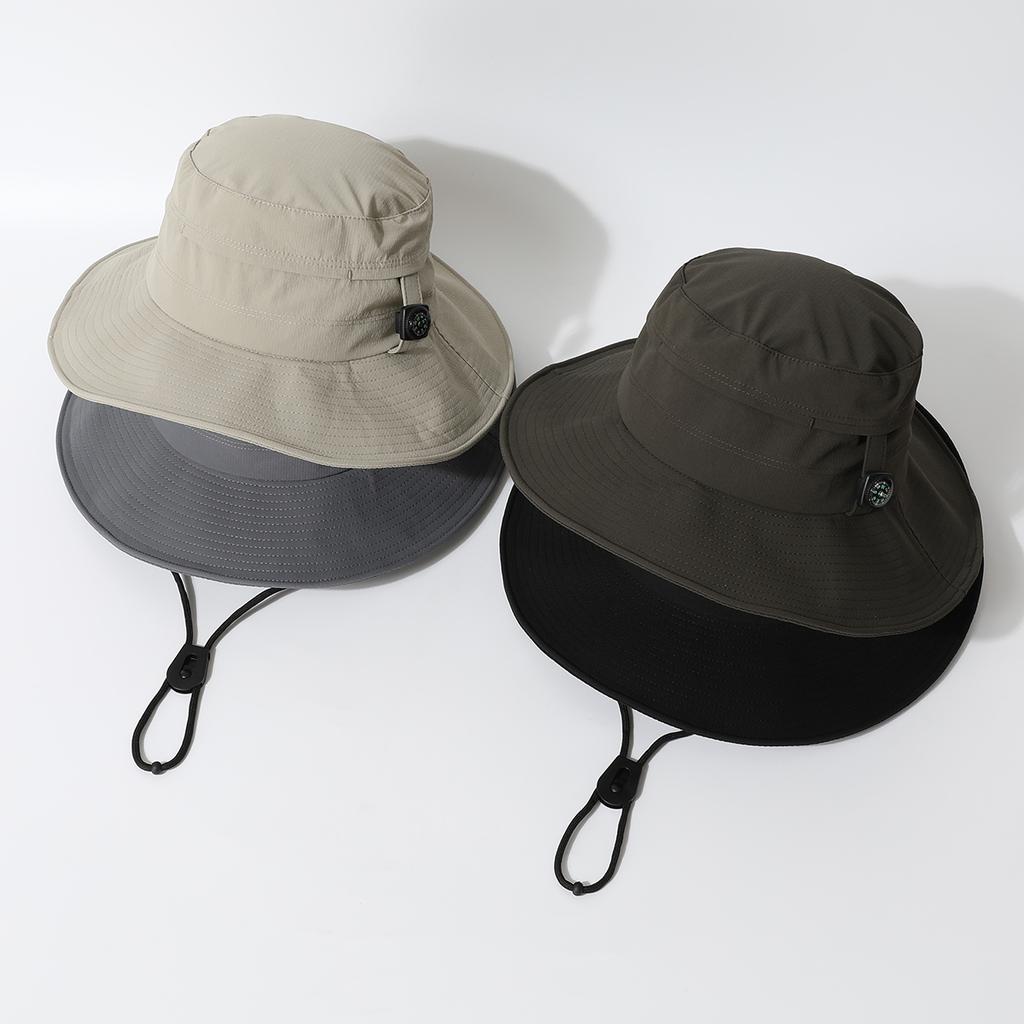 Quick-drying Wide-brimmed Sunshade and Windproof Casual Fisherman's Hat, Outdoor Camping, Mountain Climbing, Hiking and Fishing