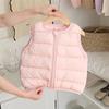 Kids Sleeveless Round Neck Padded Vest Children Autumn Winter Waistcoat For Boys Girls