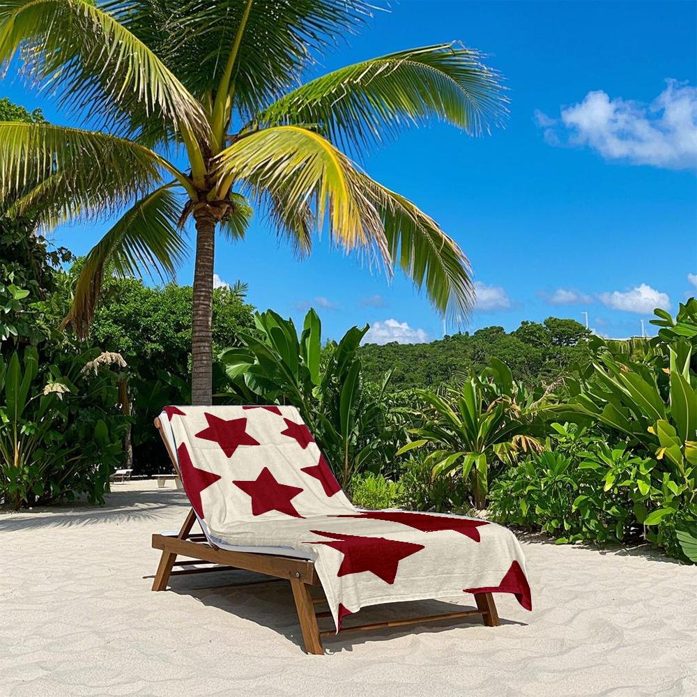 Cream red heart Quick Drying Bath Towel Microfiber beach towel - light weight swimming camping  yoga beach out
