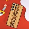 Hawaiian Faux Wood Surfboard Phone Case For Samsung Galaxy S25 Ultra S24 Ultra S9 S10 S20 S21 S22 S23 Plus S24 FE Cover