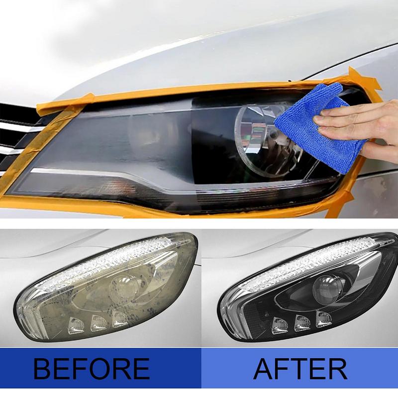 Car Headlight Restoration Kit Headlight Cleaner Restorer Ceramic Coating UV Protection Head Light Lens Restore Headlamp
