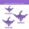 Creative 3D Printed Dragon Ornaments Flexible Articulated Gradient Color Dragon Crafts Children'S Toy Sets Gifts Desktop Decoration