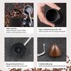 Manual Coffee Grinder Stainless Steel Tapered Burrs - Wooden Handle - Adjustable Internal Settings Dual Bearing Positioning