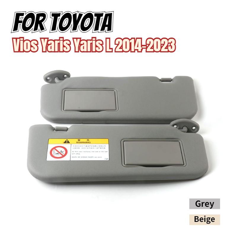 Pare-soleil gauche droite gris Beige, pour Toyota Vios Yaris Yaris L 2014 2015 2016 2017 2018 2019 2020 2021 2022