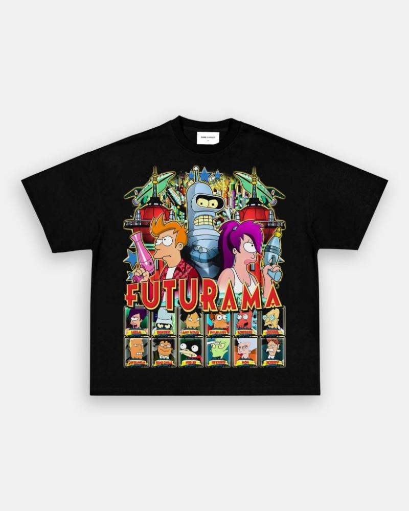 FUTURAMA Planet Express Team T-Shirt | Unisex V-neck Sweatshirt Hoodie Tank Top for Men Women Kids S разноцветный