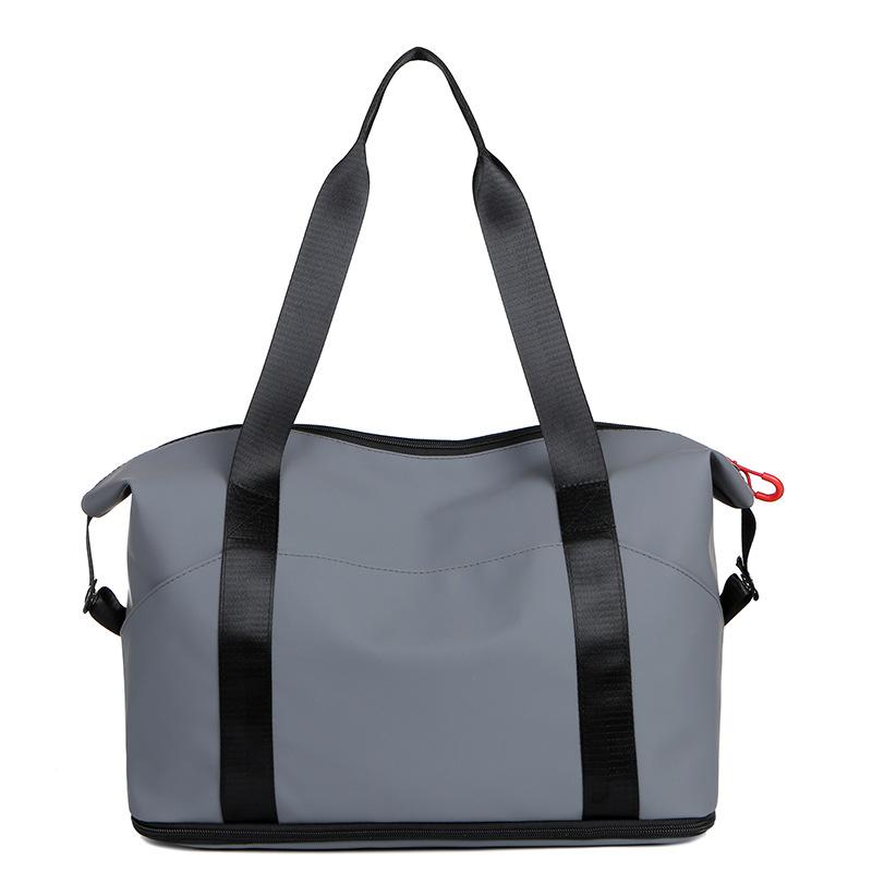 Short-distance Business Trip Large Capacity Travel Bag Simple Luggage Bag Dry Wet Separation Fitness Bag Expandable Pull Rod