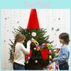 Holiday Christmas Tree Topper With Fabric Accessories For Festive Display