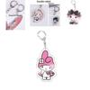 Cute Sanrio Kuromi Toy Keychain Melody Keyring Pendant For Kids Gift Anime