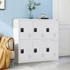 6 Door Lockable Cabinets for Home Office Gym Workshop Warehouse Bedroom Storage with Lock Latch