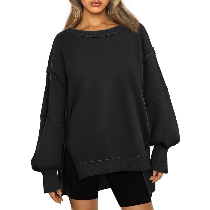 Round Neck Sweatshirt Hoodie Pullover Autumn Fashion Teenage Girls Y2k Pullovers & Long Sleeves Women’s