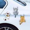 Katzenkratzaufkleber fürs Auto, Fahrzeugkratzkatze, Grafik-Aufkleber fürs Auto, entzückende und humorvolle Katzen-Autoaufkleber für Gepäck, Wand, Motorc