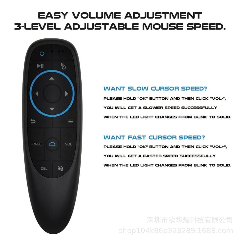 G10BTS Bluetooth-compatible Remote Control Wireless Air Mouse 6-Axis Gyroscope Wireless for Smart Remote For Smart TV Bo