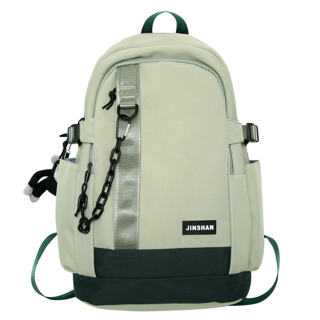 Schoolbag trendy brand fashionable versatile trendy cool college student backpack simple backpack female large capacity high school junior
