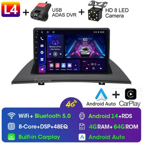 Android 14 Carplay Auto For BMW X3 E83 2004 - 2012 Car Radio GPS Player Multimedia stereo 360 Camera Navigation Video AI Voice