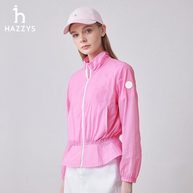 

HAZZYS Women s Summer Stand Collar Lightweight Jacket ASVSU0BBU23 M