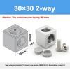 1Pcs 2020 3030 4040 4545 Aluminum Cube Corner Connector Aluminum Cube Design Aluminum Profile Fastener Profile Joint