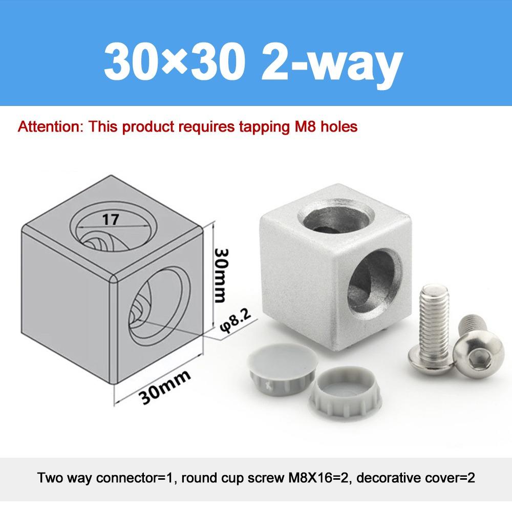 1Pcs 2020 3030 4040 4545 Aluminum Cube Corner Connector Aluminum Cube Design Aluminum Profile Fastener Profile Joint