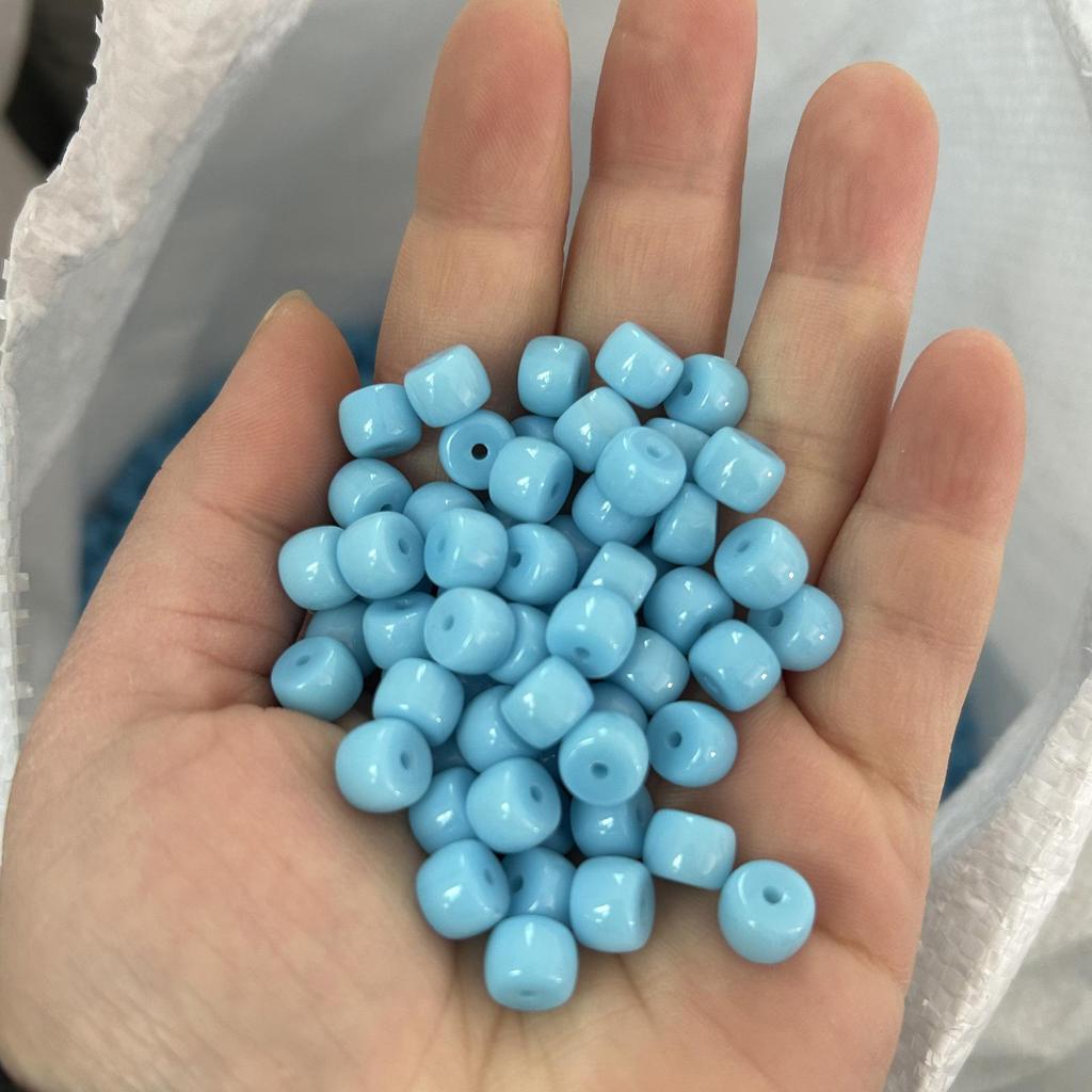 Multi-Color 6x8mm Glass Barrel Beads for Jewelry Making